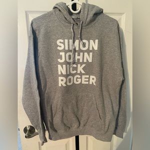 Women’s grey hooded Duran Duran sweatshirt size Medium from Etsy.